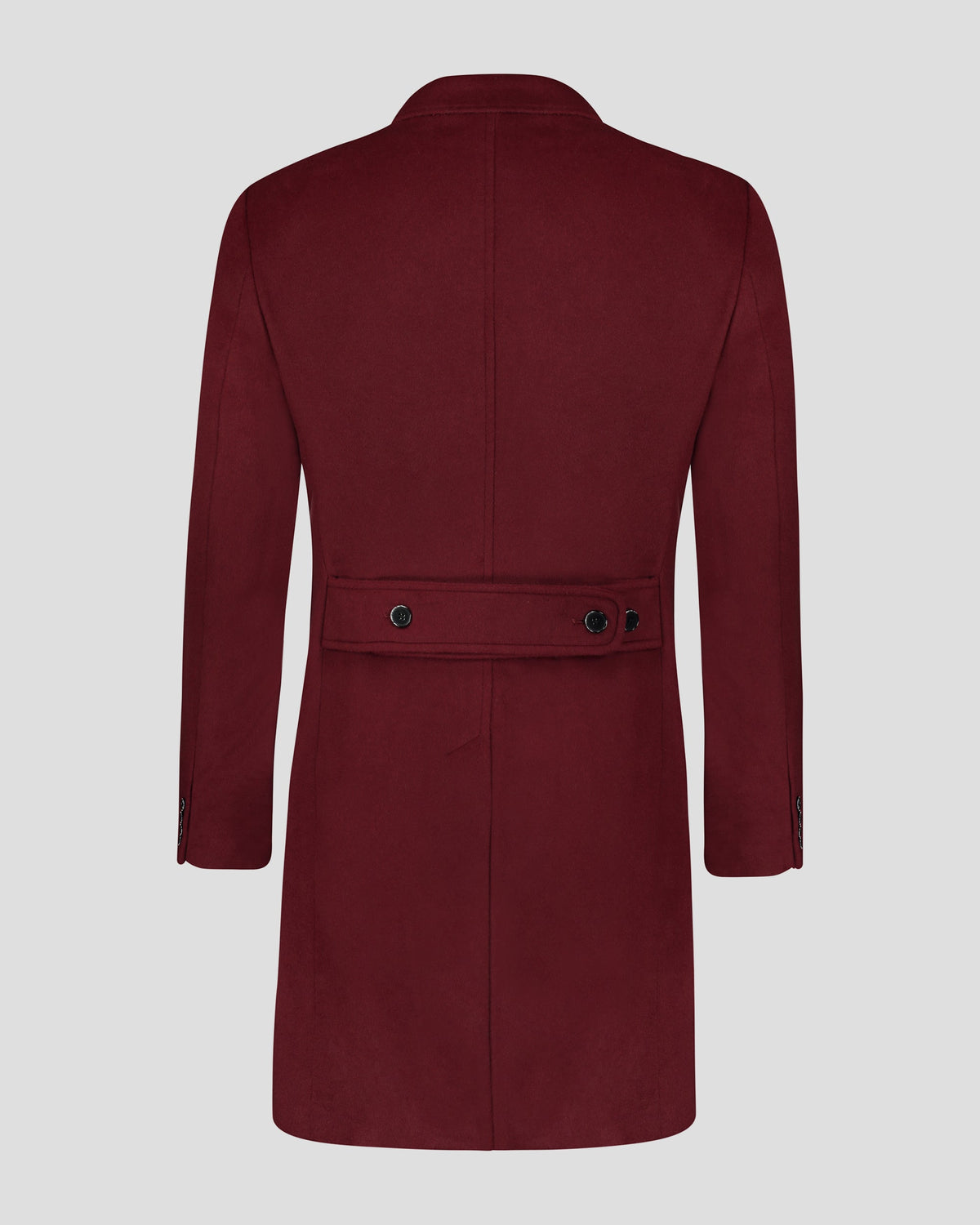Southern Gents Double Breasted Topcoat – Burgundy