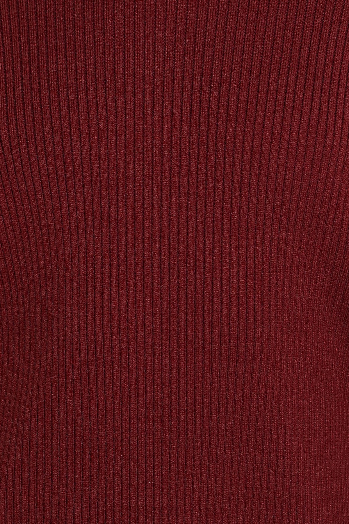 KNITWEAR Bellindah Ribbed Sweater - Burgundy