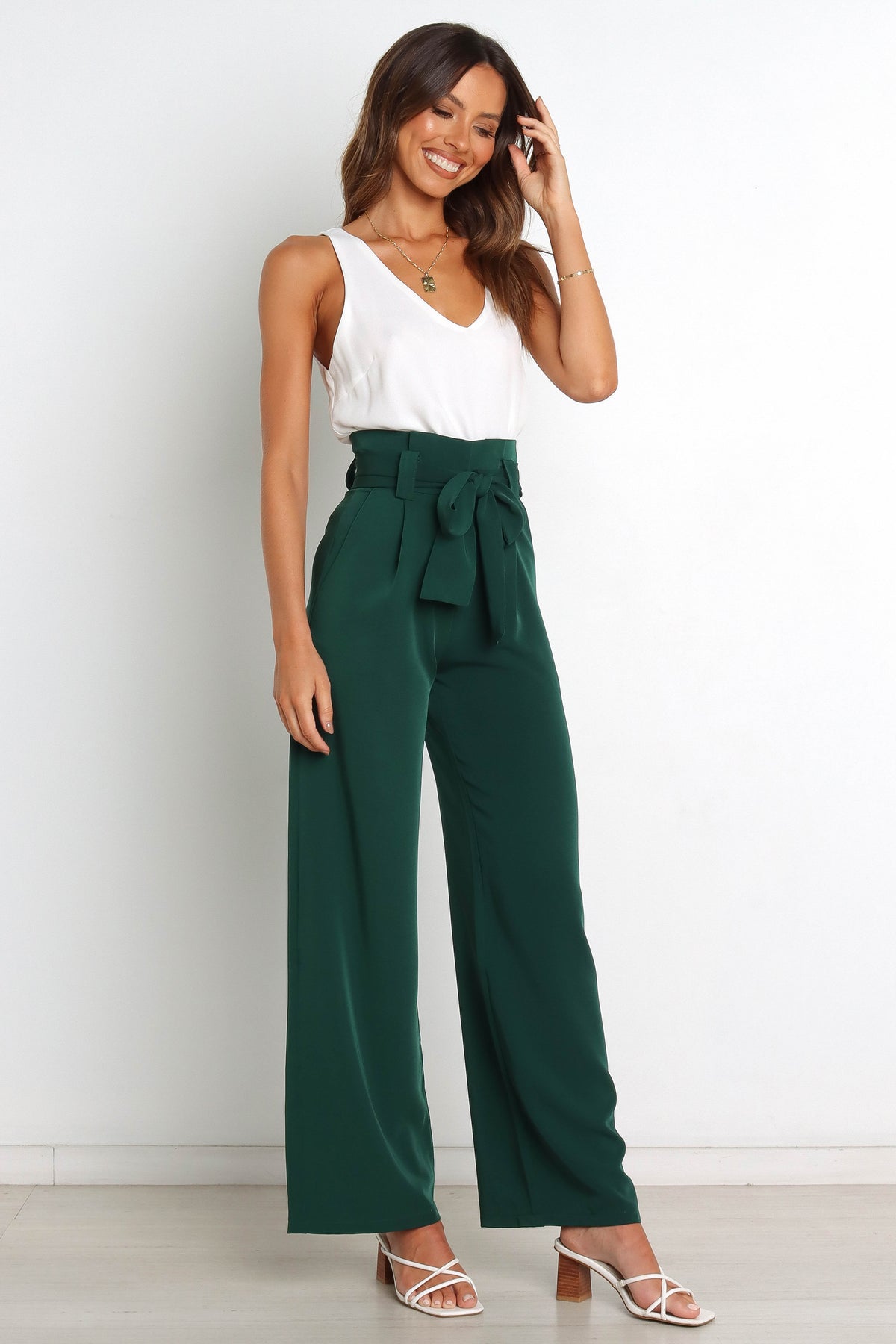 Petal and Pup USA BOTTOMS Kieran Pants - Emerald Green
