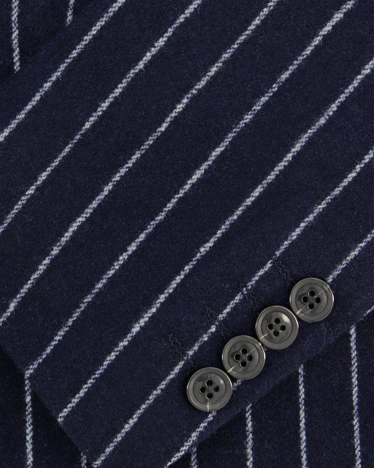 Southern Gents Single Breasted Coat - Navy Pinstripe