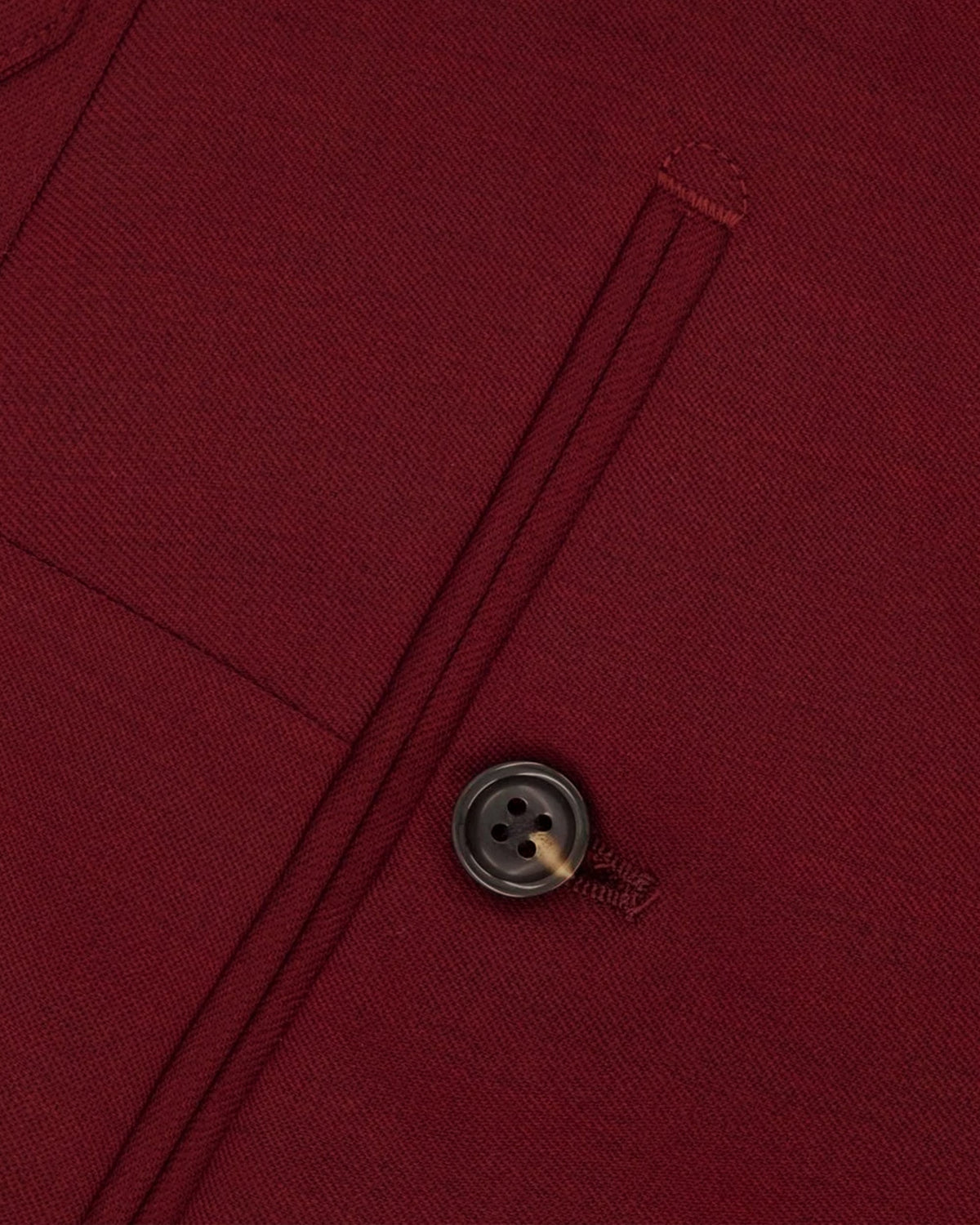 Mens Burgundy Straight Leg Trousers with Button Closure and Belt Loops