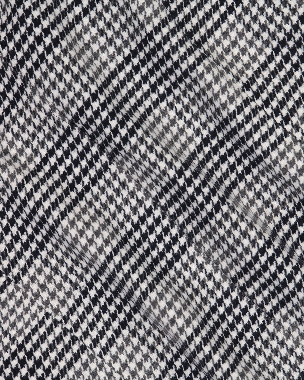 SG Car Coat - Black + White Houndstooth
