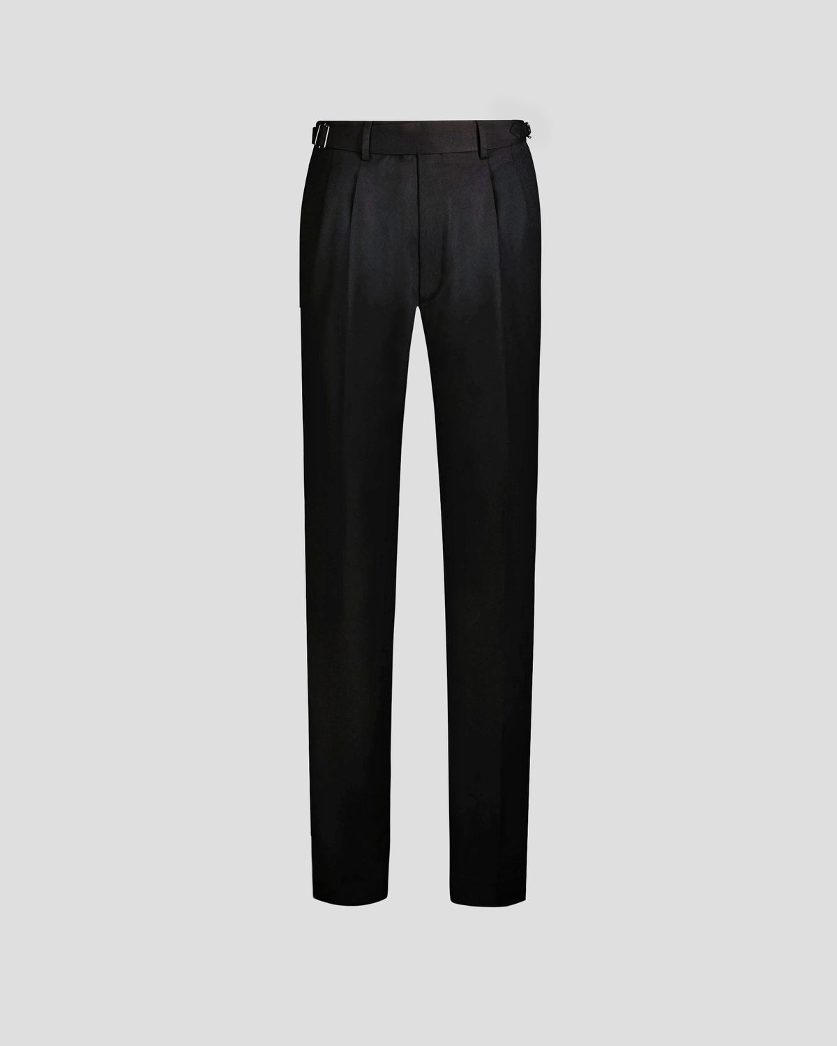 Men's Black Dress Trousers with Tailored Fit and Hemming Capability