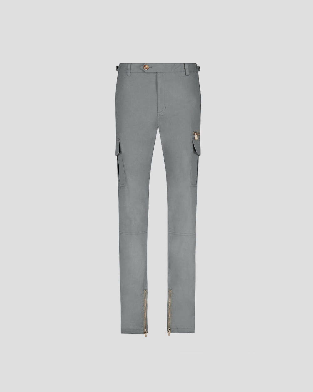 Mens Cargo Pants with Side Pockets and Ankle Zippers
