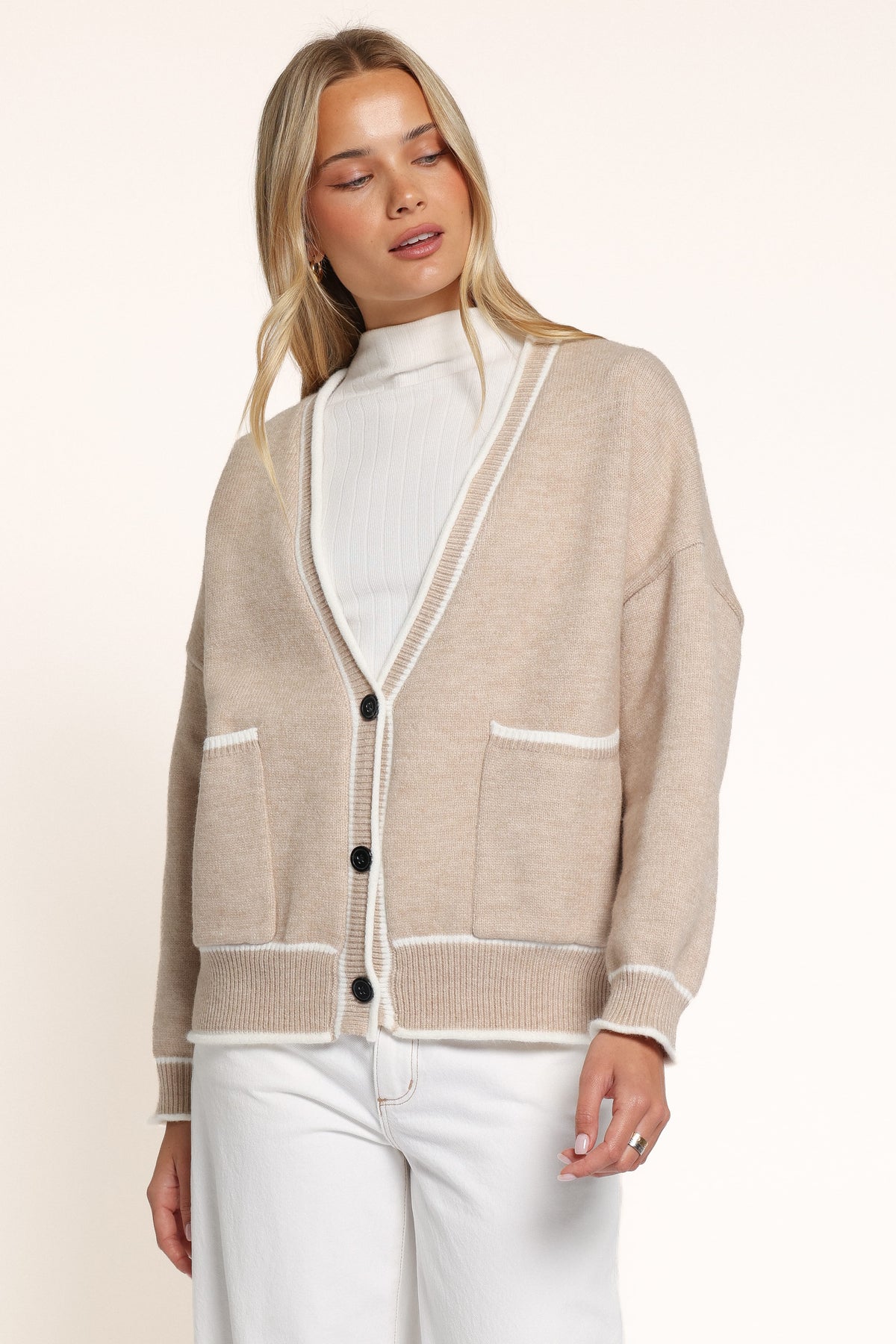 KNITWEAR Marbelle Cardigan - Beige Horse