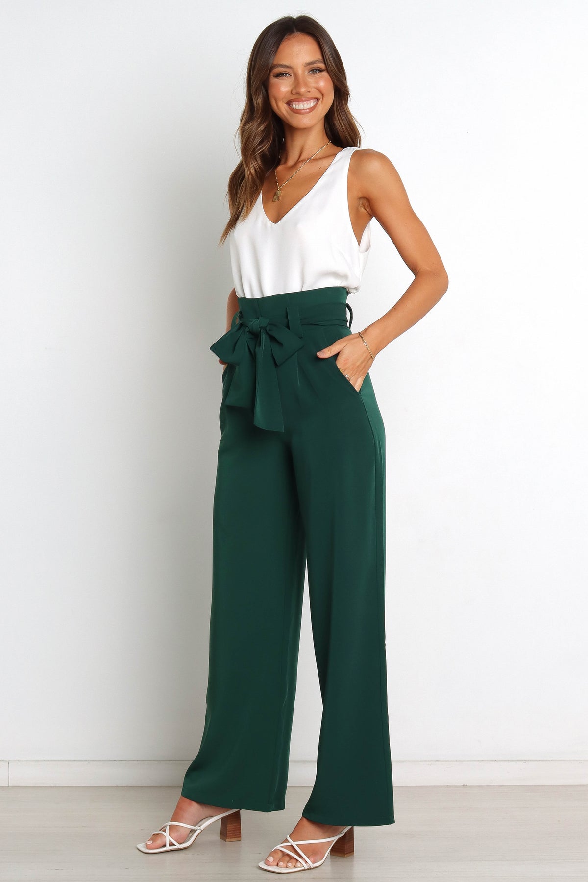 Petal and Pup USA BOTTOMS Kieran Pants - Emerald Green